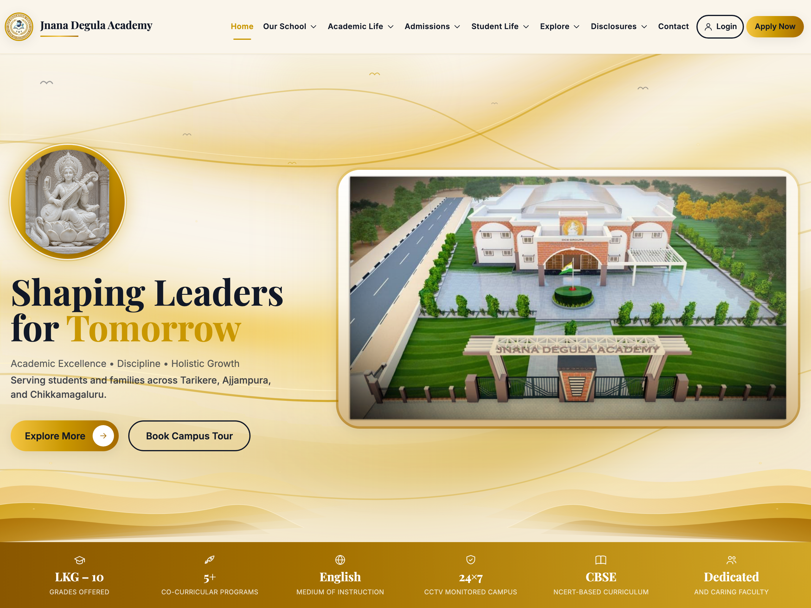 Jnana Degula Academy — website home page